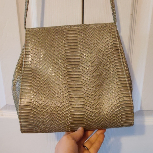 Hato Hori lizard skin crossbody bag - Picture 3 of 5